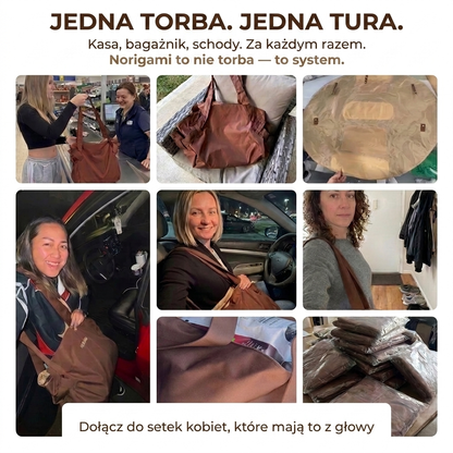 Norigami™ Original — Składana torba na zakupy 3w1.